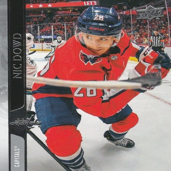 Nic Dowd - Capitals - 2020/2021 Upper Deck Series 1 Hockey Card - Number 187 - Picture 1 of 2